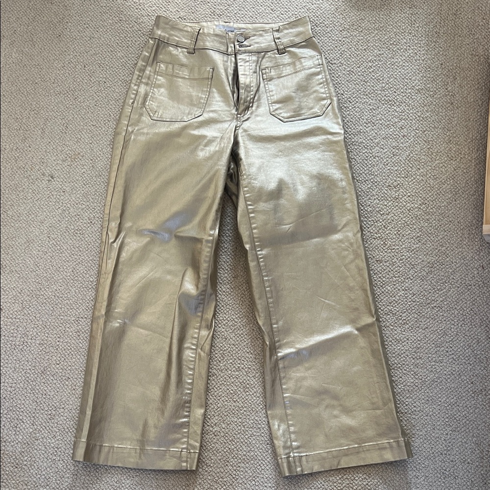 Gibson Latimer Metallic Gold Waistband Detail